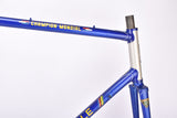 Dark Blue and champagne (Baikalblauw) Gazelle Champion Mondial A-Frame (AB-Frame) vintage road bike steel frame set in 60 cm (c-t) / 58 cm (c-c) with Reynolds 531 tubing and Campagnolo dropouts from ~1979