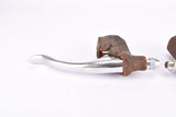 Steel non aero Brake Lever Set with brown hoods from the 1960s - 70s