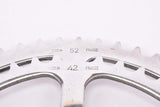 NOS Specialites TA #2235 Double Cyclotouriste Chainring for Pro 5 Vis (Professionnel) with 52/42 teeth and 50.4 BCD from the 1970s