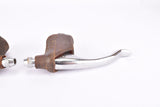 Steel non aero Brake Lever Set with brown hoods from the 1960s - 70s