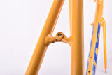 Yellow BTVS Batavus C´Light Cromoly Criterium TIG welded aero vintage steel road bike frame set in 57.5 cm (c-t) / 52.5 cm (c-c) with CrMo tubing from 1998