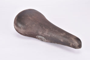 Brown Arius Gran Carera Special leather Saddle from the 1970s - 1980s