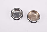 Shimano 600 Ultegra #FC-6400 / Sante #FC-5000 chromed plastic crank set dust caps from the 1980s - 1990s