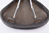 Black Selle Italia Anatomic MTB Leather Saddle from the 1980s