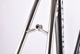 Ice Black Gazelle Gold Line Racing Exception frame set in 61 cm (c-t) / 59.5 cm (c-c) with combination of oversized Reynolds 731 OS Race and stainless steel tubing and straight carbon fork by Time  from 1998