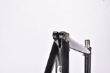 Ice Black Gazelle Gold Line Racing Exception frame set in 61 cm (c-t) / 59.5 cm (c-c) with combination of oversized Reynolds 731 OS Race and stainless steel tubing and straight carbon fork by Time  from 1998
