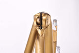 Golden L´Expres vintage steel road bike frame set set in 57.5 cm (c-t) / 56.5 cm (c-c) with Ishiwata 022 tubing and Shimano dropouts from the 1970s ~ 1980s