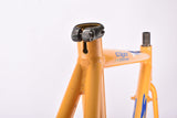 Yellow BTVS Batavus C´Light Cromoly Criterium TIG welded aero vintage steel road bike frame set in 57.5 cm (c-t) / 52.5 cm (c-c) with CrMo tubing from 1998