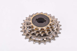 Suntour (Maeda) 8.8.8. 5-speed golden freewheel with 14-26 teeth and englisch thread from 1977