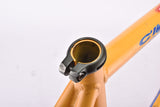 Yellow BTVS Batavus C´Light Cromoly Criterium TIG welded aero vintage steel road bike frame set in 57.5 cm (c-t) / 52.5 cm (c-c) with CrMo tubing from 1998