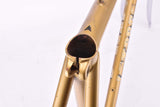 Golden L´Expres vintage steel road bike frame set set in 57.5 cm (c-t) / 56.5 cm (c-c) with Ishiwata 022 tubing and Shimano dropouts from the 1970s ~ 1980s