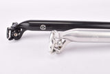VeloOrange Grand Cru Medium Setback Seatpost, 31.6mm, Black and Silver