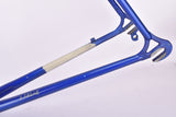 Dark Blue and champagne (Baikalblauw) Gazelle Champion Mondial A-Frame (AB-Frame) vintage road bike steel frame set in 60 cm (c-t) / 58 cm (c-c) with Reynolds 531 tubing and Campagnolo dropouts from ~1979