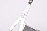 NOS Campagnolo Fermapiedi chromed steel Toe Clips with Shield Logo in size L 1980s / 1990s