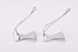 NOS Campagnolo Fermapiedi chromed steel Toe Clips with Shield Logo in size L 1980s / 1990s