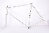 Silver anodized Alan Competizione Strada vintage aluminum frame set in 56.8 cm (c-t) 55 cm (c-c) from 1973 ~ 1974