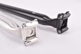 VeloOrange Grand Cru Medium Setback Seatpost, 31.6mm, Black and Silver