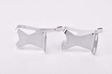 NOS Campagnolo Fermapiedi chromed steel Toe Clips with Shield Logo in size L 1980s / 1990s