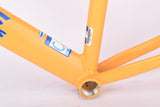 Yellow BTVS Batavus C´Light Cromoly Criterium TIG welded aero vintage steel road bike frame set in 57.5 cm (c-t) / 52.5 cm (c-c) with CrMo tubing from 1998