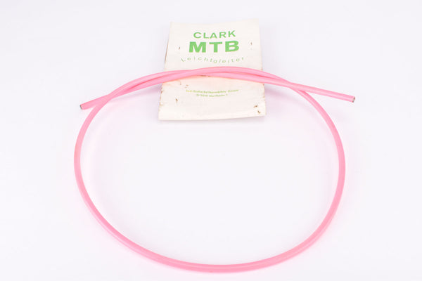 NOS Neon Pink Clark MTB Leichtgleiter bike cable housing with polymer inlay in 6 mm outer and 2.5 mm inner diameter from the 1980s - 1990s