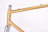 Golden L´Expres vintage steel road bike frame set set in 57.5 cm (c-t) / 56.5 cm (c-c) with Ishiwata 022 tubing and Shimano dropouts from the 1970s ~ 1980s