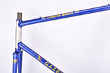 Dark Blue and champagne (Baikalblauw) Gazelle Champion Mondial A-Frame (AB-Frame) vintage road bike steel frame set in 60 cm (c-t) / 58 cm (c-c) with Reynolds 531 tubing and Campagnolo dropouts from ~1979