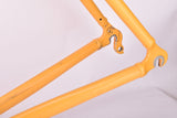 Yellow BTVS Batavus C´Light Cromoly Criterium TIG welded aero vintage steel road bike frame set in 57.5 cm (c-t) / 52.5 cm (c-c) with CrMo tubing from 1998