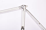 Silver anodized Alan Competizione Strada vintage aluminum frame set in 56.8 cm (c-t) 55 cm (c-c) from 1973 ~ 1974