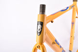 Yellow BTVS Batavus C´Light Cromoly Criterium TIG welded aero vintage steel road bike frame set in 57.5 cm (c-t) / 52.5 cm (c-c) with CrMo tubing from 1998