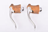 Shimano Dura-Ace M-140/MA-100 first generation brake levers with brown hoods from the 1970s