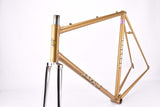 Golden L´Expres vintage steel road bike frame set set in 57.5 cm (c-t) / 56.5 cm (c-c) with Ishiwata 022 tubing and Shimano dropouts from the 1970s ~ 1980s