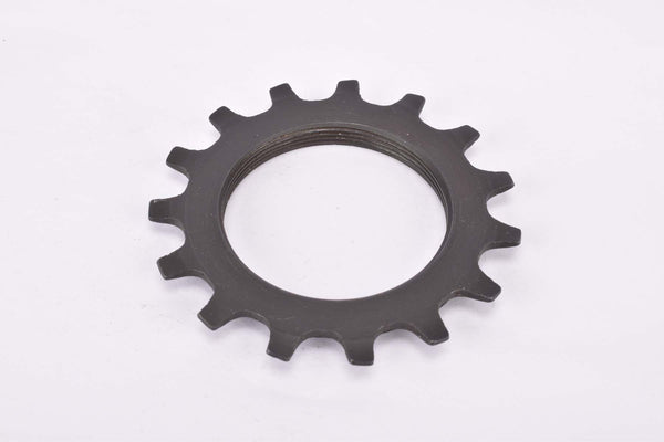 NOS Shimano 600 Uniglide #MF-6150 / #MF-6160 black Cog threaded on inside (#BC40), 5-speed and 6-speed Freewheel Sprocket with 15 teeth #1241515 from the 1970s - 1980s