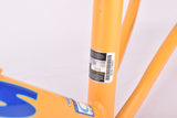 Yellow BTVS Batavus C´Light Cromoly Criterium TIG welded aero vintage steel road bike frame set in 57.5 cm (c-t) / 52.5 cm (c-c) with CrMo tubing from 1998