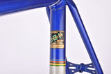 Dark Blue and champagne (Baikalblauw) Gazelle Champion Mondial A-Frame (AB-Frame) vintage road bike steel frame set in 60 cm (c-t) / 58 cm (c-c) with Reynolds 531 tubing and Campagnolo dropouts from ~1979