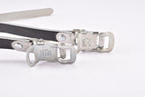 NOS Black Christophe leather toe clip straps
