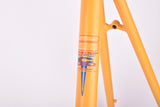 Yellow BTVS Batavus C´Light Cromoly Criterium TIG welded aero vintage steel road bike frame set in 57.5 cm (c-t) / 52.5 cm (c-c) with CrMo tubing from 1998
