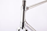 Silver anodized Alan Competizione Strada vintage aluminum frame set in 56.8 cm (c-t) 55 cm (c-c) from 1973 ~ 1974