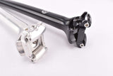 VeloOrange Grand Cru 0 Setback Seatpost, 27.2mm, Black and Silver