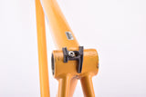 Yellow BTVS Batavus C´Light Cromoly Criterium TIG welded aero vintage steel road bike frame set in 57.5 cm (c-t) / 52.5 cm (c-c) with CrMo tubing from 1998