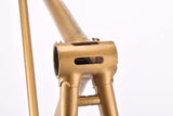 Golden L´Expres vintage steel road bike frame set set in 57.5 cm (c-t) / 56.5 cm (c-c) with Ishiwata 022 tubing and Shimano dropouts from the 1970s ~ 1980s