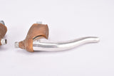 NOS Balilla non-aero brake lever set with brown Lic. Vittoria hoods from the 1940s / 1950s
