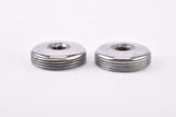 Shimano New 600 EX #FC-6207 / #FC-6208 chrom crank set dust caps #144-2001 from the 1980s