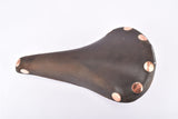 Brooks Professional Team Special Leather Saddle with large polished copper rivets from the 1970s