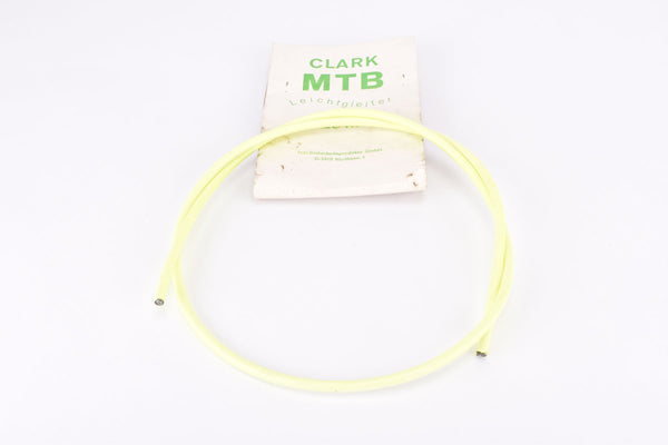 NOS Neon Yelow Clark MTB Leichtgleiter bike cable housing with polymer inlay in 6 mm outer and 2.5 mm inner diameter from the 1980s - 1990s