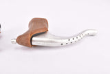 NOS CLB Professionnel (anodized) non-aero Brake Lever Set with brown hoods 1970s