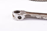 Pre War WWII deep fluted 3-arm cottered steel crank set with 44 teeth in 170 mm from the 1930s - 1940s