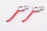 Weinmann DeLuxe #136 red anodized city / touring Brake Lever Set from the 1950s - 1960s