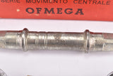 NOS/NIB First Generation Ofmega Competizione Bottom Bracket in 117 mm, with english thread (BSA) from the 1960s - 1970s
