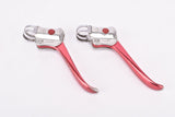 Weinmann DeLuxe #136 red anodized city / touring Brake Lever Set from the 1950s - 1960s