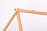 Metalic Orange Motobecane C4C / C5 vintage steel road bike frame in 61 cm (c-t) / 59.5 cm (c-c) with Columbus tubing and Huret dropoutsfrom 1978
